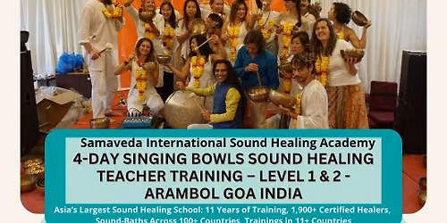 4-Days Singing bowls sound healing teacher training Level 1&2