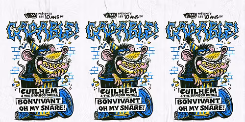 Pouzza Fest pr\u00e9sente les 10 ans de CAPABLE! avec Guilhem & The Bamboo Bones, BONVIVANT, Oh My Snare!