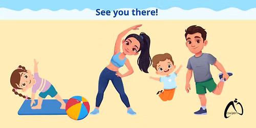 FREE Family Fitness Fun at Cherry Quay Beach! \ud83c\udfd6\ufe0f\ud83e\udd38
