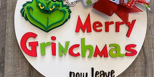 Grinch Door Hanger