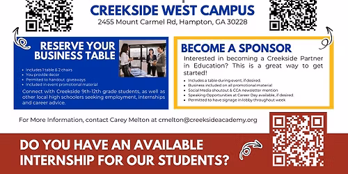 2026 Career Fair | Creekside Christian Academy 