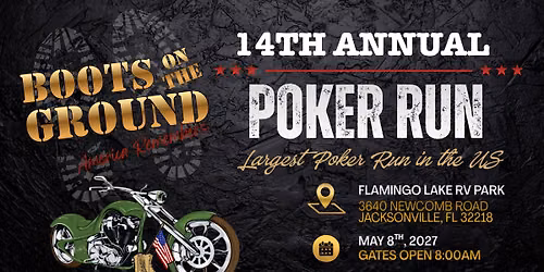 14th Annual Boots on the Ground Poker Run - We Ride to Remember