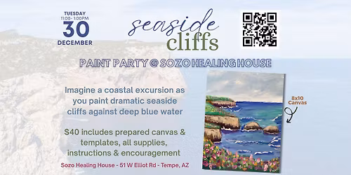 Weekday Paint Party: Seaside Cliffs (or something else)