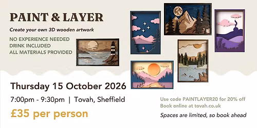 Paint & Layer  Workshop | Create Your Own 3D Wooden Artwork