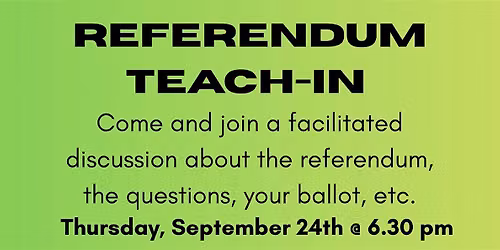 Referendum Teach-in