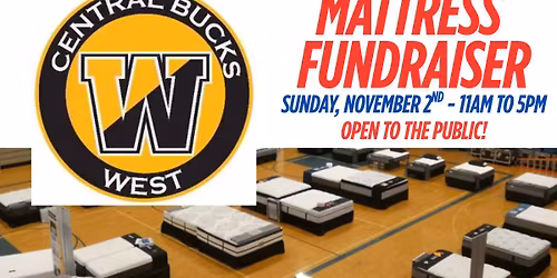 Central Bucks West HS Basketball Program Mattress Sale Fundraiser