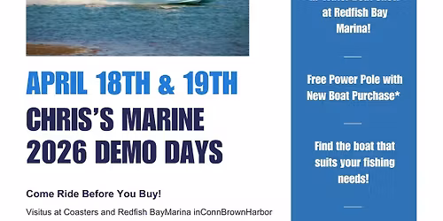 Chris's Marine 2026 Demo Days