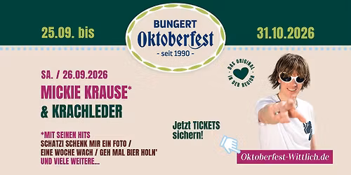 Oktoberfest Wittlich - mit Krachleder & Mickie Krause