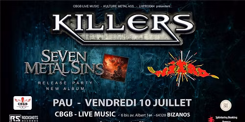 Concert KILLERS - SEVEN METAL SINS - NITRO