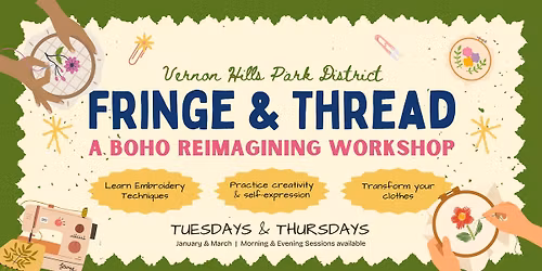 Fringe & Thread: A Boho Reimagining Workshop \ud83e\uddf5\ud83c\udf0d\ud83d\udc55