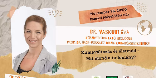\u00d6kot\u00e1rsalg\u00f3 - dr. Vaskuti \u00c9va: Kl\u00edmav\u00e1ltoz\u00e1s \u00e9s \u00e9letm\u00f3d - Mit mond a tudom\u00e1ny?