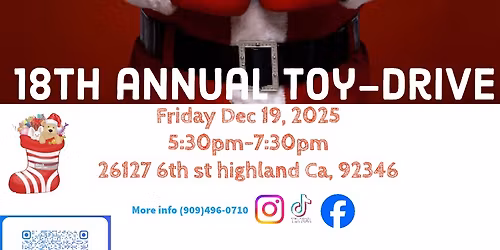 Highlanders boxing club 18th annual community TOY DRIVE ,, FREE TOYS \ud83e\uddf8