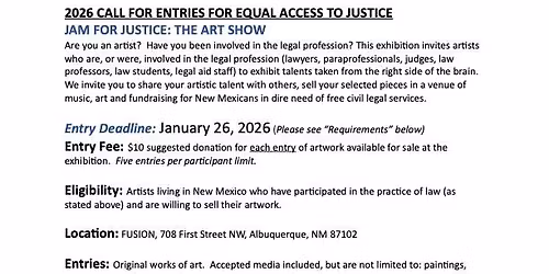 Jam for Justice ...the art show