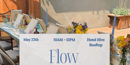 Flow into Color: Paint, Sip, & Move