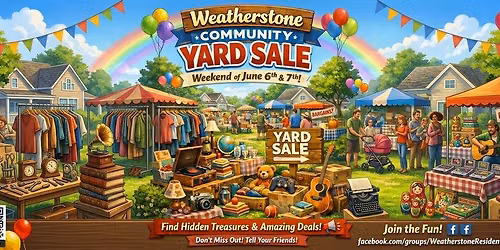 Weatherstone Summer Yard Sales