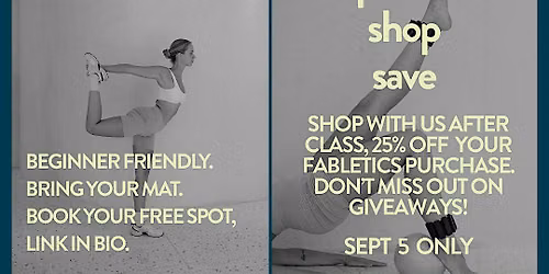 Mat Pilates- Fabletics X YogaSix Fishers