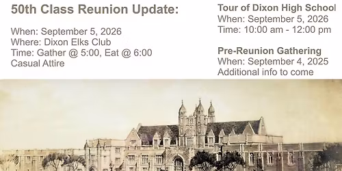 Dixon Class of 1976 50th Class Reunion