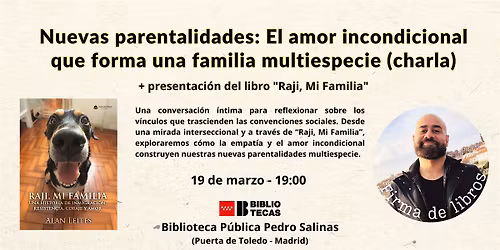 Charla \u201cNuevas parentalidades" + presentaci\u00f3n del libro "Raji, Mi Familia"
