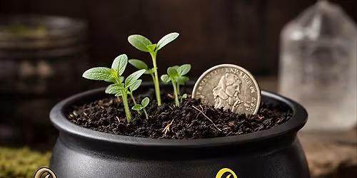 Prosperity Planting\u2014Creating a Living Prosperity Charm in a Cauldron