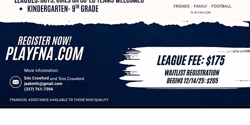 FNA Lafayette Spring Flag Football 