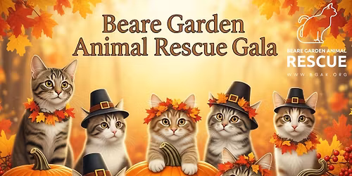 Thanksgiving For The Animals!  A Thanksgiving Dinner and Auction for BGAR!