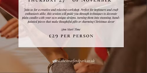 Festive Candle Painting 