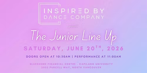 The Junior Line Up 2026 - Junior Show - 11:00am