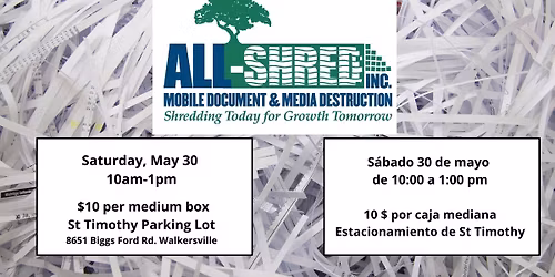 Shredding Truck Fundraiser
