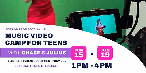 Music Video Camp for Teens (Ages 14-17)