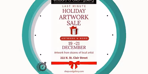 Last Minute Holiday Artwork Sale