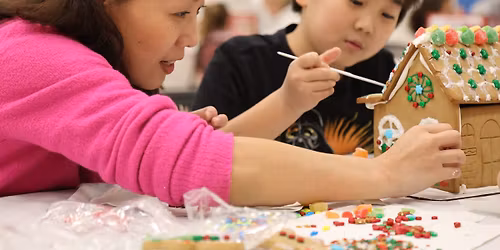 Family Gingerbread House Decorating