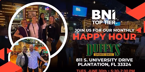 Business & Brews: BNI Top Tier Networking Happy Hour