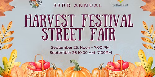 33rd Annual Harvest Festival Street Fair