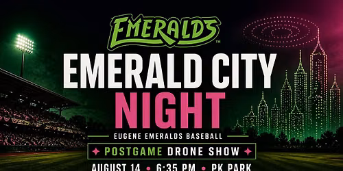Wicked Movie Night + Drone Show: Emerald City at PK Park | Eugene Emeralds