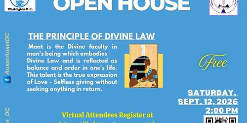 September 2026 Open House Series with AAS-DC (In-Person & Virtual)- Maat