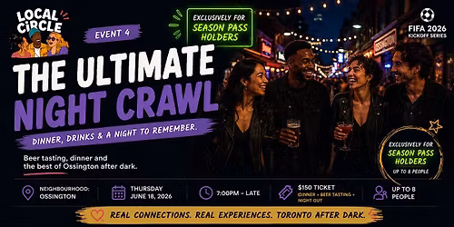 Dinner & Night Crawl