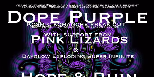 Dope Purple (Taiwan) Riot Season Records with Pink Lizards + Dayglow Exploding Super Infinite