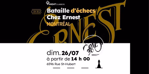 Rencontre d'\u00e9checs - Montr\u00e9al - Chez Ernest