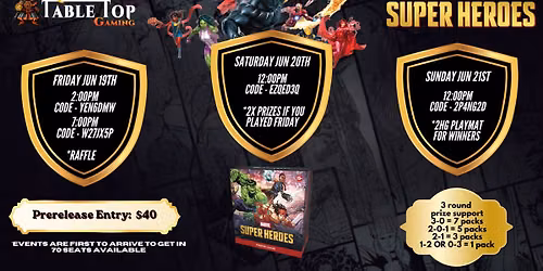 Magic the Gathering: Marvel Super Heroes Prerelease