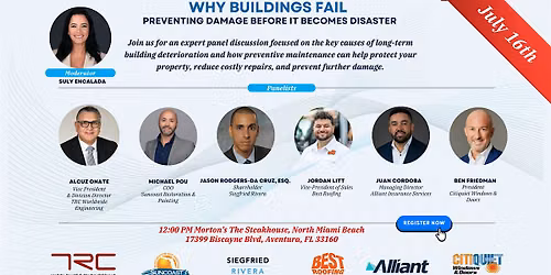 Why Buildings Fail - Lunch & Learn Panel session