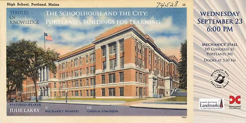 The Schoolhouse and the City: Portland's Buildings for Learning