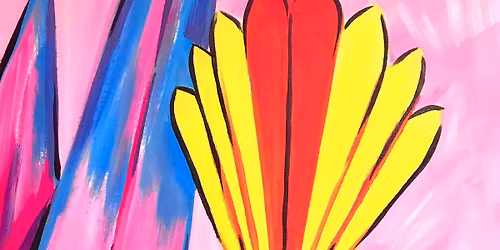 Paint and Wine Night in Hamilton - Cheeky Fun-Tail (Piwakawaka)