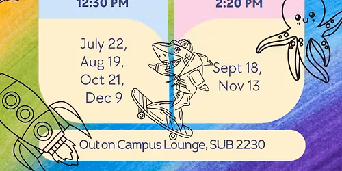 Chat & Craft with 2SLGBTQIA+ Counsellor at SFU Health & Counselling Drop-In!