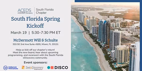 ACEDS - South Florida Spring Kickoff