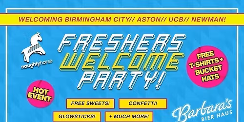 Official Birmingham Freshers Welcome Party