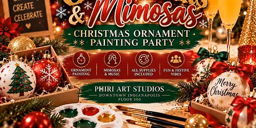 Ornaments & Mimosas: Christmas Ornament Painting Party