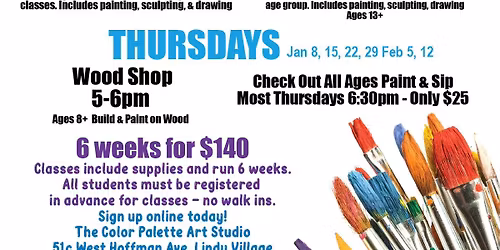 January\/February Art Classes
