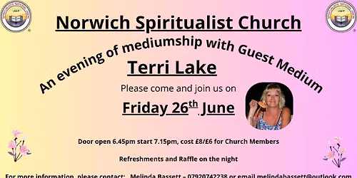 An evening of Mediumship with Terri Lake
