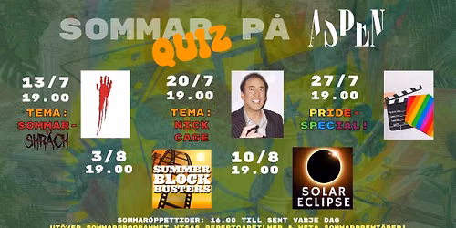 (QUIZ)sommar p\u00e5 Aspen! 