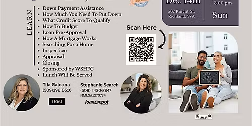 Free Homebuyer Class - WSHFC Sponsored - DEC 14th 2025